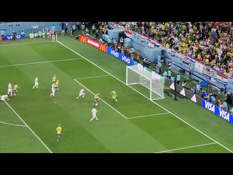 Neymar incredible goal against Croatia (fan cam)