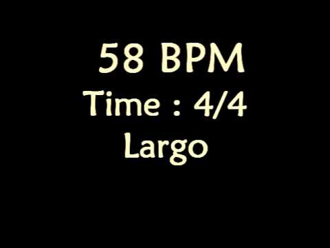 58 BPM Metronome Click Track on 4/4