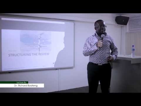 Research Methods S3a - Literature Review - Part Two