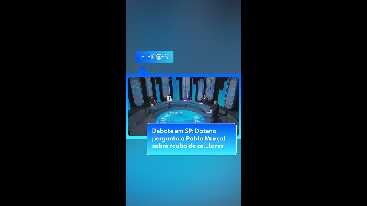 Datena pergunta a Pablo Marçal sobre roubo de celulares | Eleições municipais São Paulo