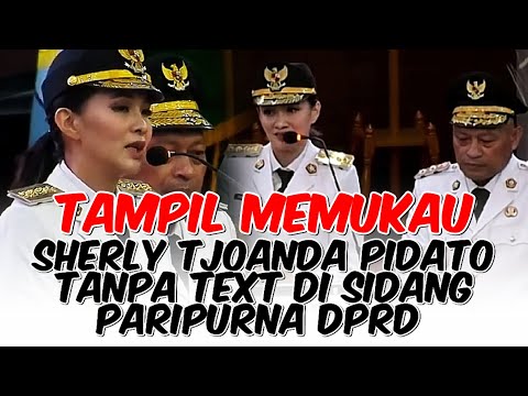 AMAZING! SHERLY TJOANDA'S SPEECH AT THE DPRD PLENARY SESSION WITHOUT TEXT | #sherlytjoanda #trending