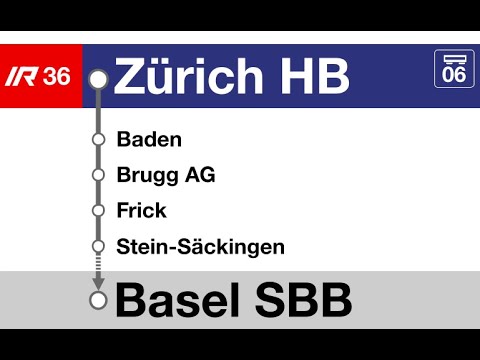 SBB Ansagen » IR36 Zürich HB — Basel SBB (2023) | Twindexx | SLBahnen