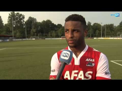 AZ-speler Djavan Anderson na het 1-1 gelijkspel tegen Telstar