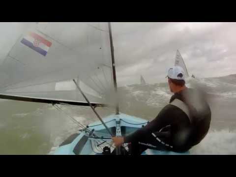 Josip Olujic in the 2018 Finn Europeans medal race