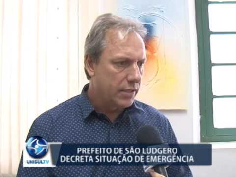 São Ludgero: prefeito decreta situação de emergência
