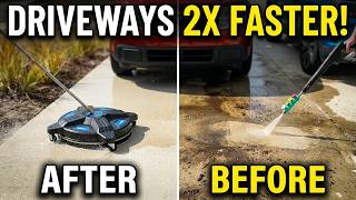 Clean Driveways 2x Faster with This Pressure Washer Attachment! MEKOH