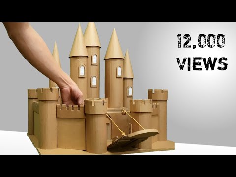 How to make a medieval cardboard Castle | Easy to make | School Project