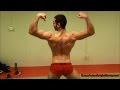 19 y/o Natural Teen Bodybuilder Posing Ripped Shredded Body Before Bulking Program