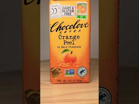 Chocolove Orange Peel in Dark Chocolate Bar #food #foodie #candy #dairyfree #allergyfriendly #shorts