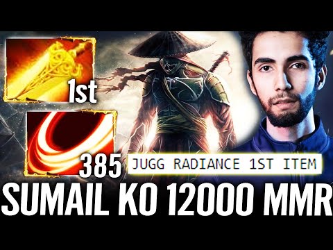 🔥 SUMAIL K.O 12000 MMR — Juggernaut Radiance 1st Item 385 DPS WTF Imba Dota 2 Pro