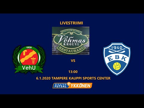 LIVESTRIIMI: VehU - EBK/FS Futsal-Ykkönen ke 06.01.2021 klo 13