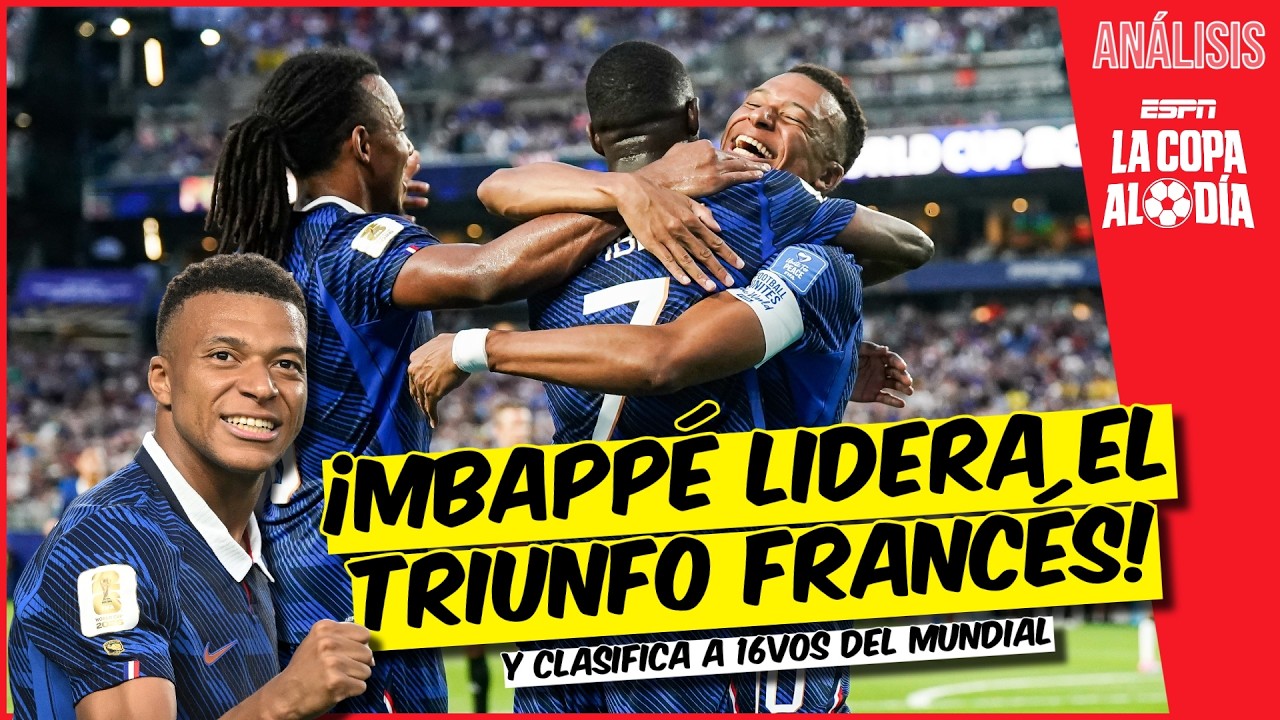 DOBLETE de MBAPPÉ lidera la goleada de Francia a Iraq y CLASIFICA a 16vos | La Copa al Día