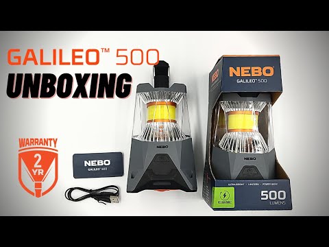 NEBO UNBOXED - NEBO GALILEO 500 - Powerful 500 Lumen Rechargeable Lantern and Power Bank