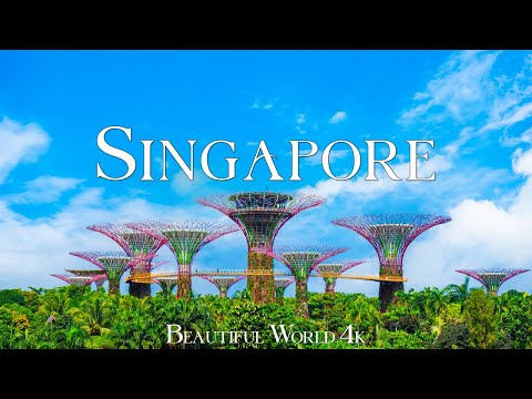 SINGAPORE 4K • Relaxing Music With Beautiful Natural Landscape • 4K Video UltraHD