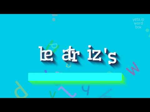 HOW TO SAY BEATRIZ'S? #beatriz's