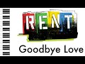 Goodbye Love - RENT - Piano Accompaniment/Rehearsal Track