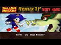 Smash Remix Classic Mode Remix 1P Gameplay With Sonic VERY HARD