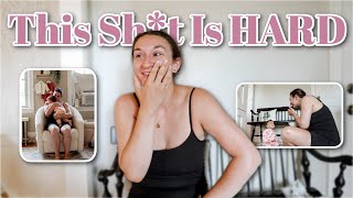 DAY IN MY LIFE SOLO PARENTING | New Mom With a 9mo Baby, Grocery Shopping, Cleaning, New Challenges