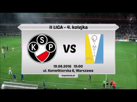 Bramki z meczu Polonia Warszawa 1-1 Olimpia Elbląg