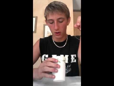 Swallow a needle and thread trick revealed.