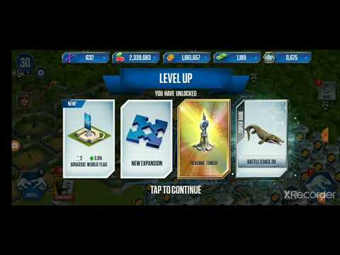 RAPTOR PADDOCK || REACH LEVEL 30 || JURASSIC WORLD- THE GAME
