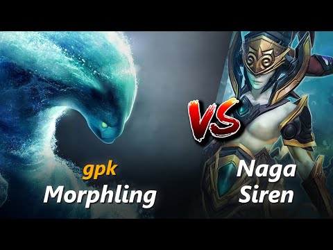 How to Morphling mid vs Naga Siren (feat. gpk) | First 10 minutes