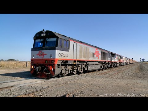 5PM9 SCT Freight Train With 4 Diesel Locomotives (24/4/2023) - PoathTV Australian Railways