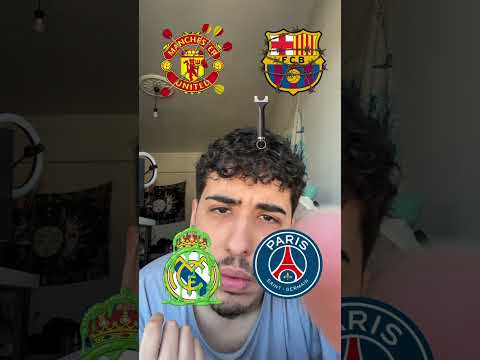 Real Madrid Barca Manchester United PSG #football #cr7 #cristianoronaldo #ronado #ronaldino #soccer