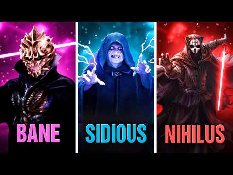 The 10 Most POWERFUL Sith RANKED!