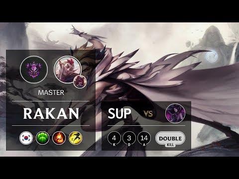Rakan Support vs Morgana - KR Master Patch 9.13