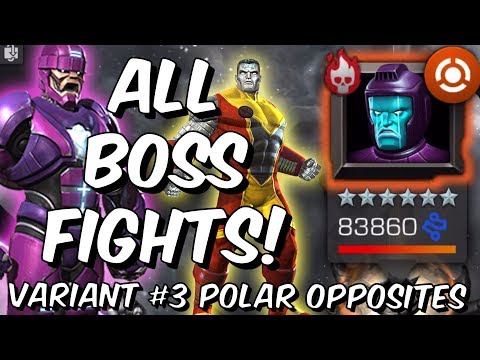 Variant #3 Polar Opposites All Boss Fights! - Kang, Wolverine! - Marvel Contest of Champions