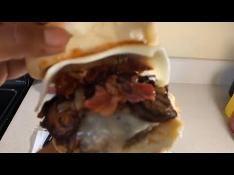 How to make Juicy Bacon mushroom Swiss Burgers