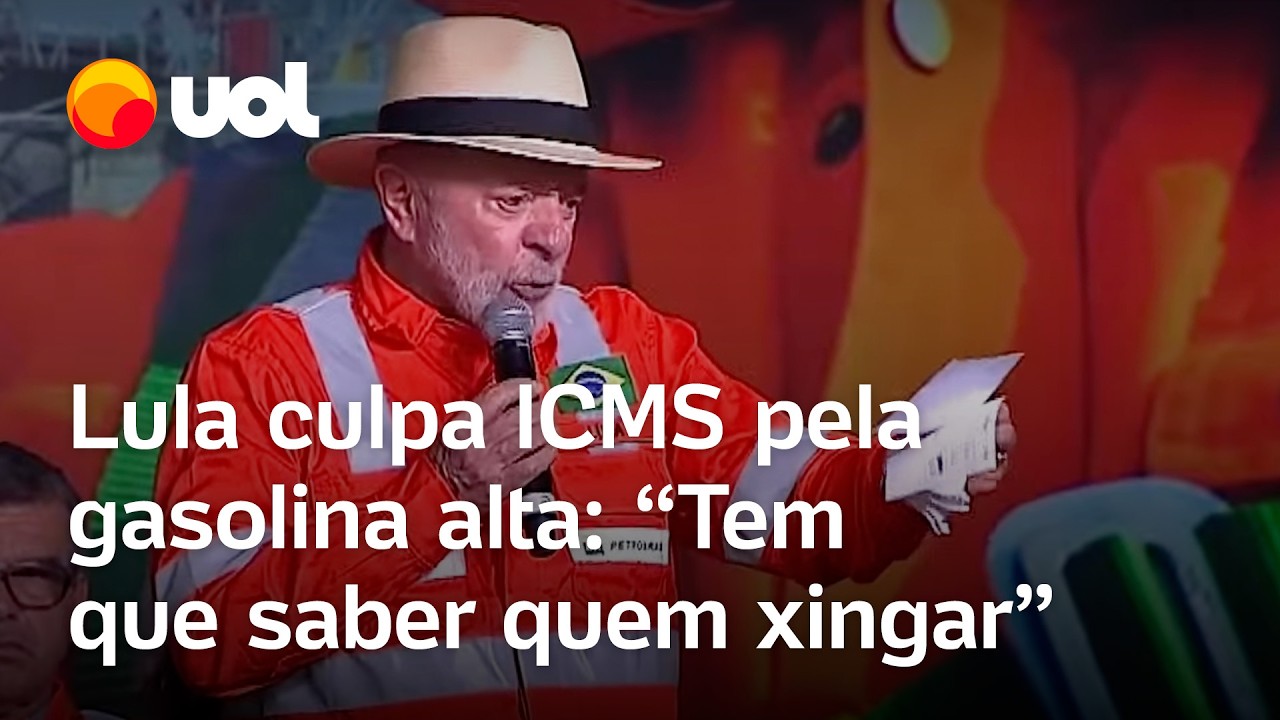 Lula critica preço do gasolina, culpa ICMS e defende Petrobras: 'Povo precisa saber quem xingar'