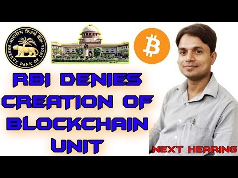 RBI central bank denies creating Crypto, blockchain, AI Research Unit in RTI Reply | SC Next Hearing