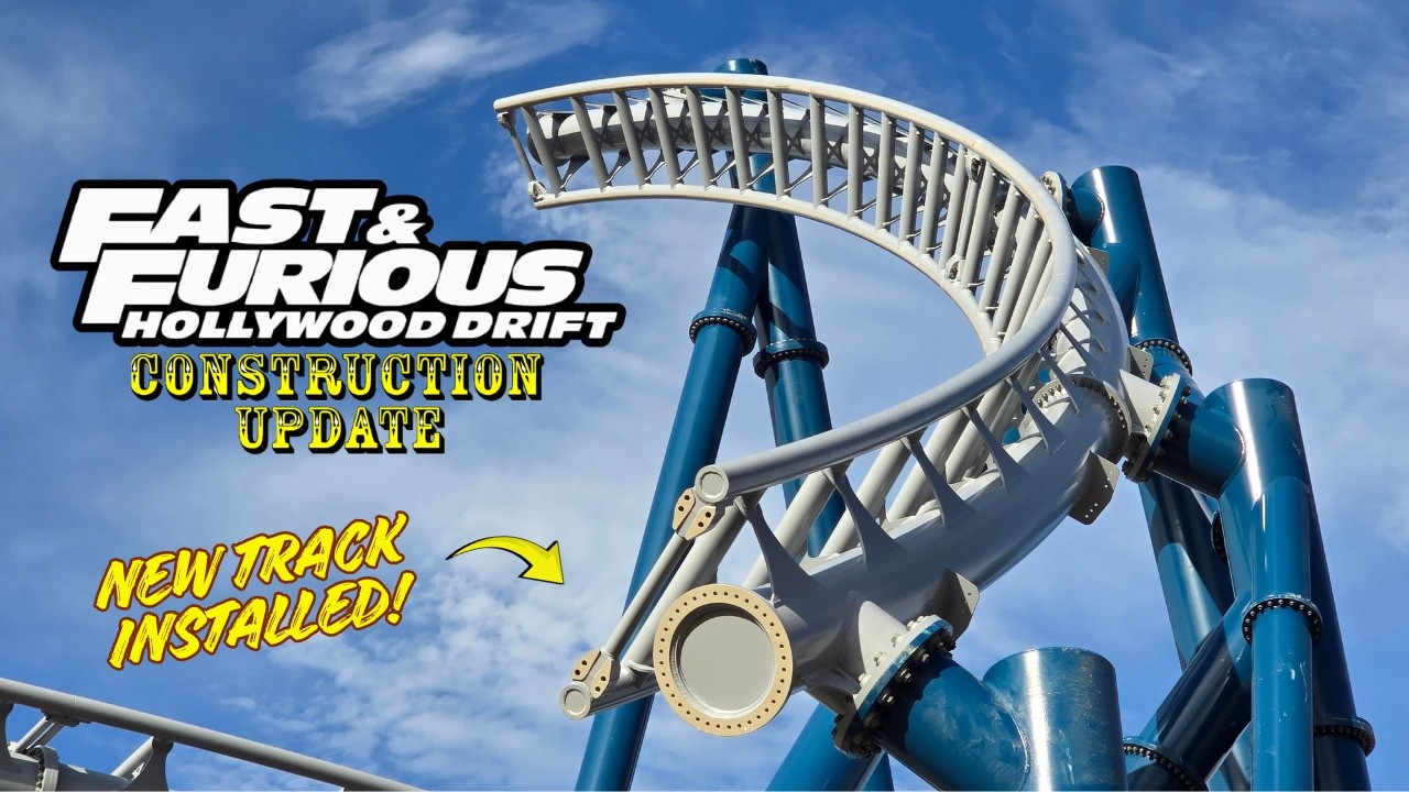 Universal Orlando Resort Fast & Furious: Hollywood Drift Roller Coaster Construction Update 6.26.26