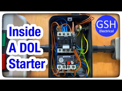 Single Phase Direct Online Starter DOL Wiring - Connections Explained and Setting the Overload