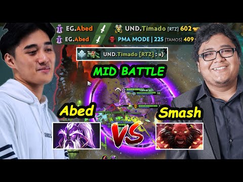 Abed Void Spirit A-God immortal Rank1 Server NA MIDLANE BATTLE vs Smash Axe Dota 2 7.28 Gameplay