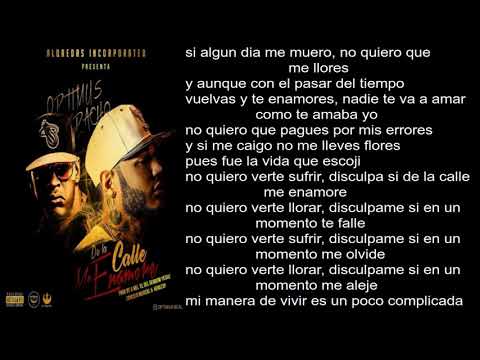 Optimus Pacho el antifeka de la calle me enamoré farruko