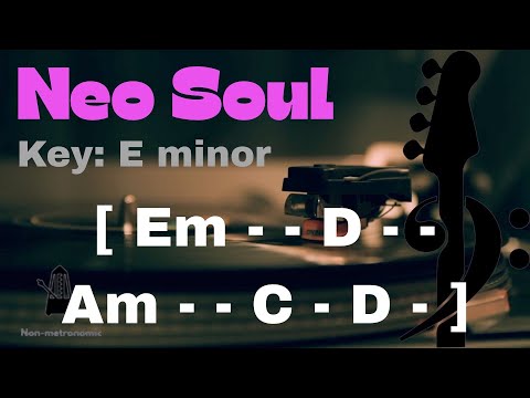 Neo Soul Bass Backing Track in "E" Aeolian minor | Fun Practice Track For Bass