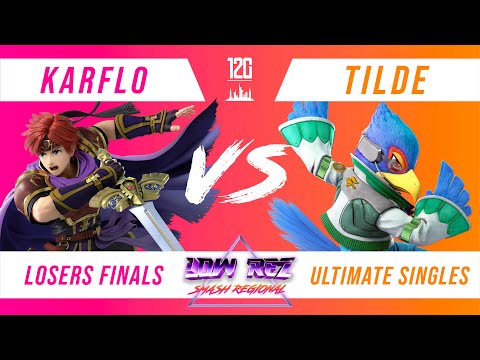 Low Rez Smash Ultimate Regional - Karflo (Roy) v. Tilde (Falco) - Losers Finals - 12G x BrookLAN