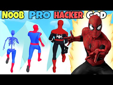 NOOB vs PRO vs HACKER vs GOD in SuperHero Pick 3D (Newest Update)