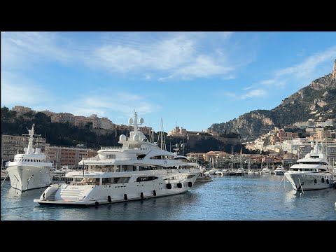 MIMTEE 79m , ALLADIN 40m Arriving, SERENISSIMI I leaving Monaco Port Hercules @emman25MC