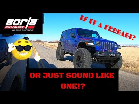 JEEP JL BORLA EXHAUST INSTALLED!