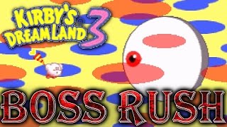 Kirby's Dream Land 3 - All Bosses (No Damage)