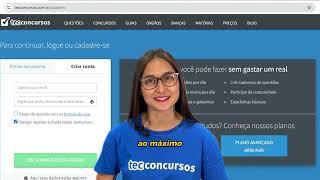 Visão geral da Plataforma do Tec Concursos