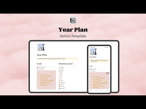 Year Plan - Notion template