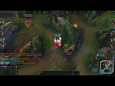irelia 1v5 penta and 1v4 quad dive