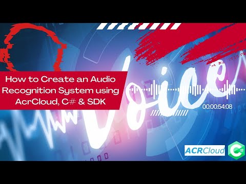 C# Programming & AcrCloud SDK: Develop Your Own Audio Recognition System