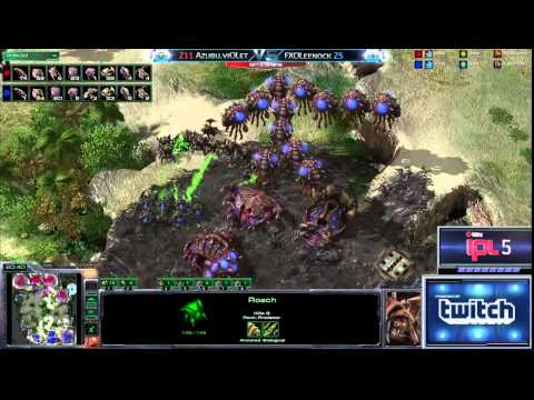 SC2 Leenock vs Violet ZvZ Set 1 Game 2 IPL 5 Grand Finals Starcraft 2 Tournaments