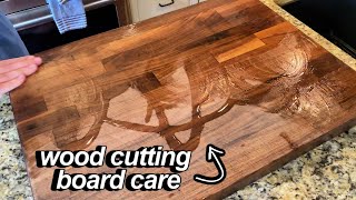 How to Care for a Wood Cutting Board (Oil, Clean & Condition) | NSFW Cooking